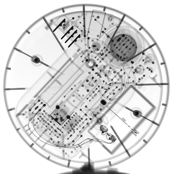 Röntgenkuva elektroniikkakappaleesta